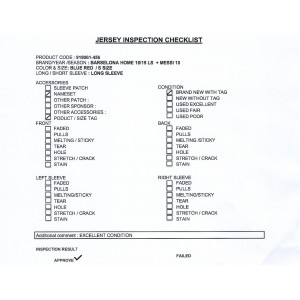 [PRE-OWNED / BNWT] BARCELONA HOME LONG SLEEVE 18/19 WITH MESSI 10 - S SIZE 