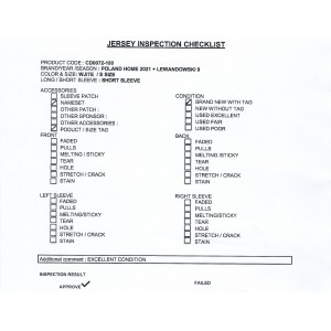 [PRE-OWNED / BNWT] POLAND HOME 2021 WITH LEWANDOWSKI #9 - SIZE