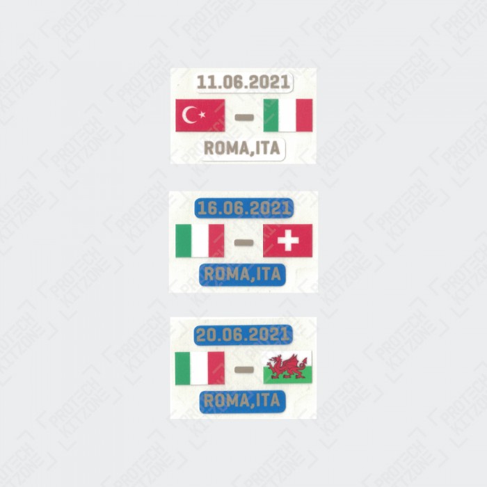 Official Italy Euro 2020 Match Date Details Printing, Official Match Details Printing, ITA 2020 MDT, 