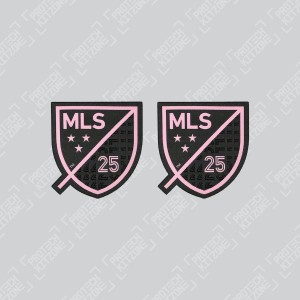 Official 25th Anniversary MLS Sleeve Badges (For Inter Miami CF 2020 Away Shirt)