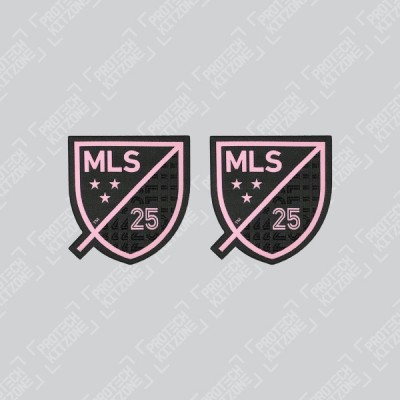 Official 25th Anniversary MLS Sleeve Badges (For Inter Miami CF 2020 Away Shirt)