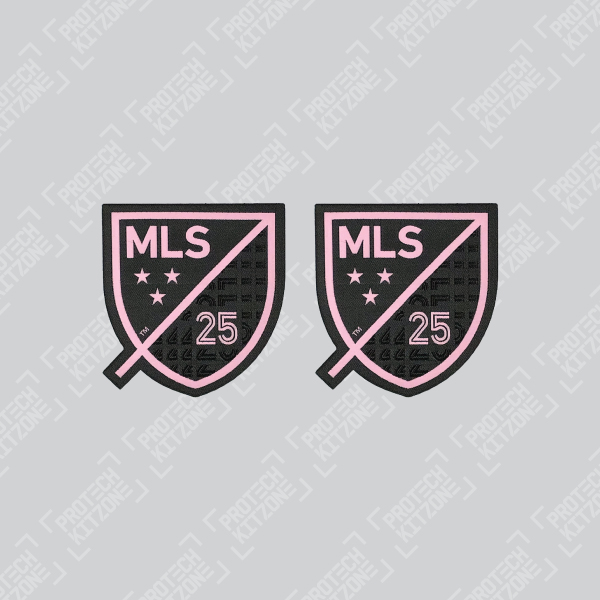 Official 25th Anniversary MLS Sleeve Badges (For Inter Miami CF 2020 Away Shirt), Official MLS Badges, MLS25 IMCF AW, 