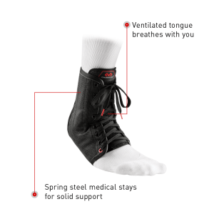 McDavid 199 Ankle Brace/Lace-Up w/Stays, Ankle braces, 199-BLACK, McDavid