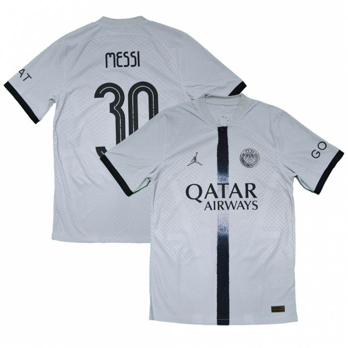 [Player Edition] PSG x Jordan 2022/23 Dri Fit Adv. Away Shirt With Messi 30 - Size S