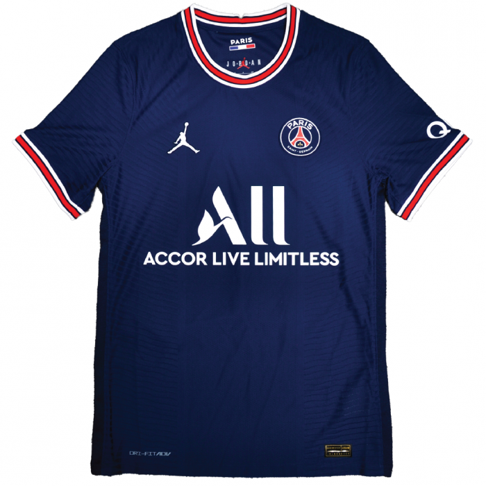 [Player Edition] PSG x Jordan 2021/22 Dri Fit Adv. Home Shirt With Messi 30 - Size S