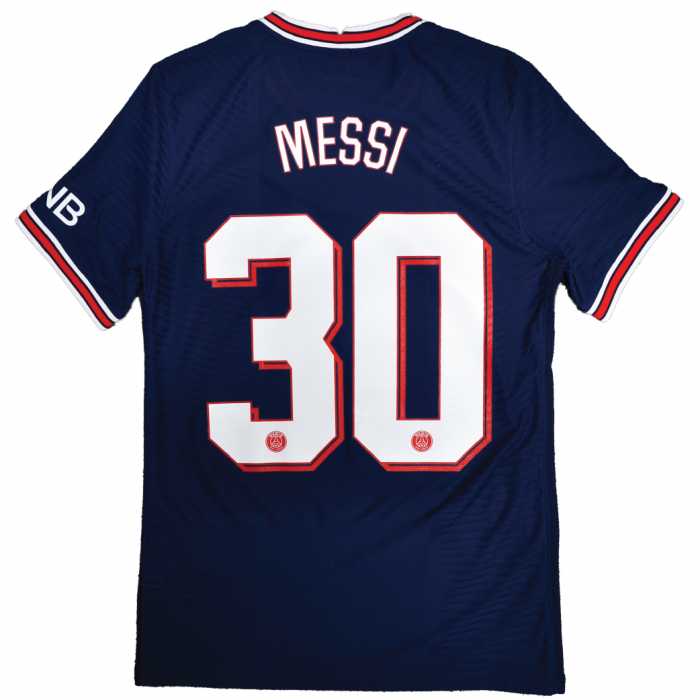 [Player Edition] PSG x Jordan 2021/22 Dri Fit Adv. Home Shirt With Messi 30 - Size S