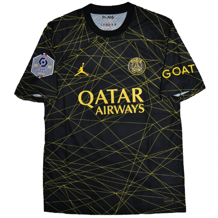 [Player Edition] PSG x Jordan 2022/23 Dri Fit Adv. Fourth Shirt With Messi 30 - Ligue 1 Full Set Version 